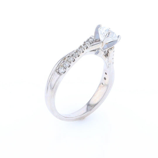 Diamond Twist Engagement Ring