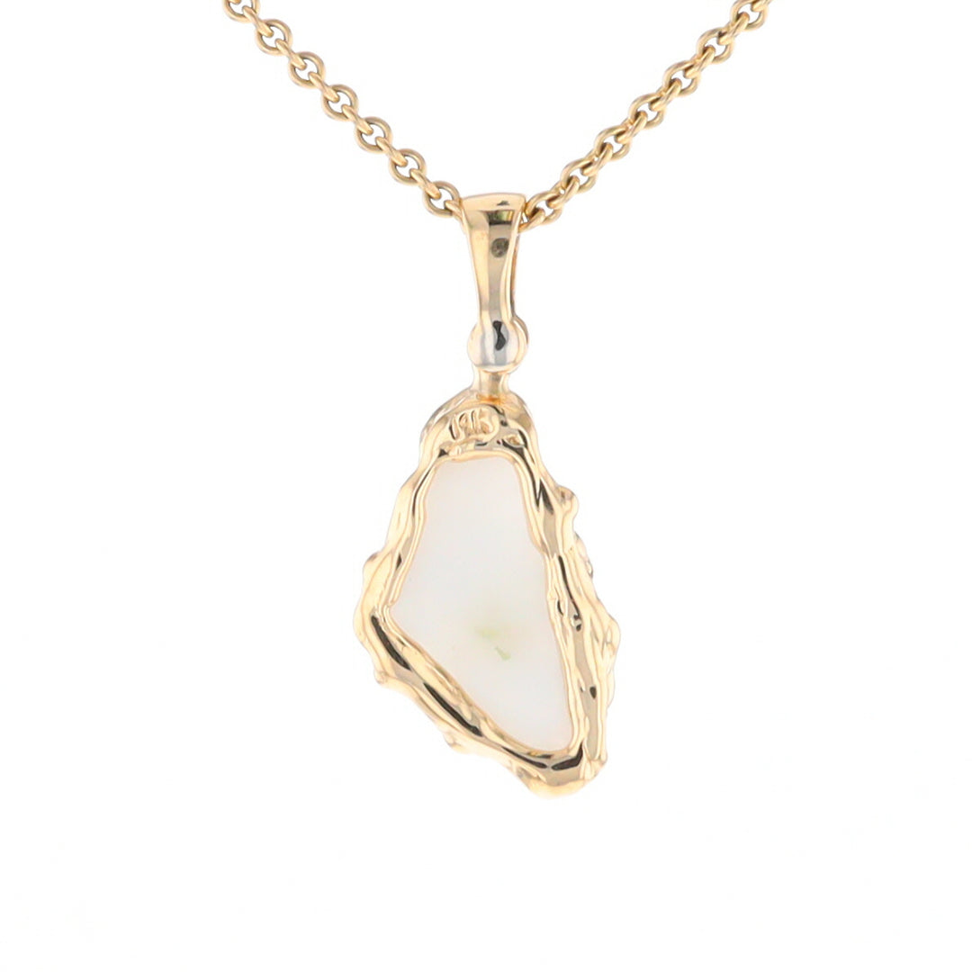 Gold Quartz Freeform Pendant (G2)