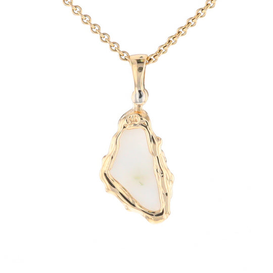 Gold Quartz Freeform Pendant (G2)