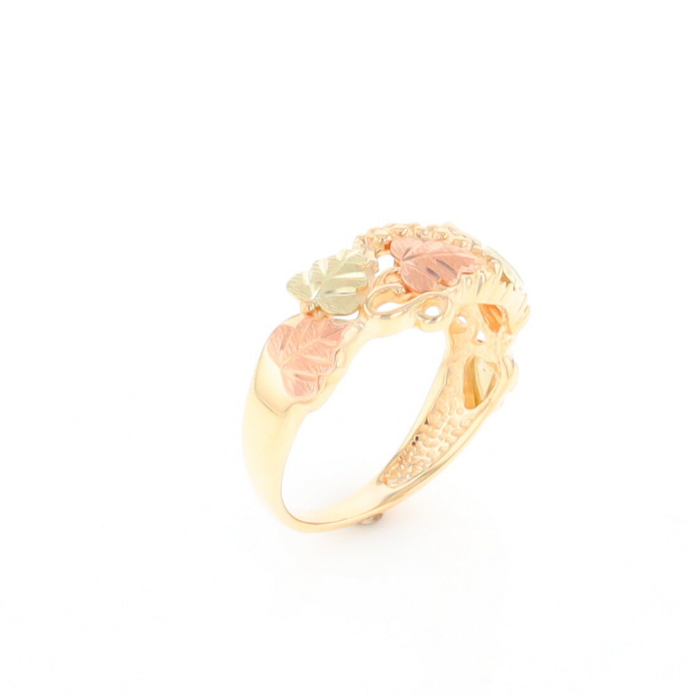 Black Hills Gold Grape Leaf Ring