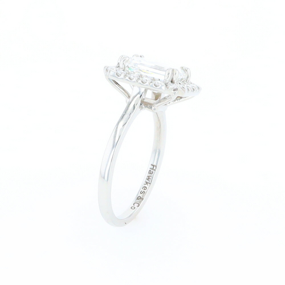 Emerald Cut Diamond Engagement Ring