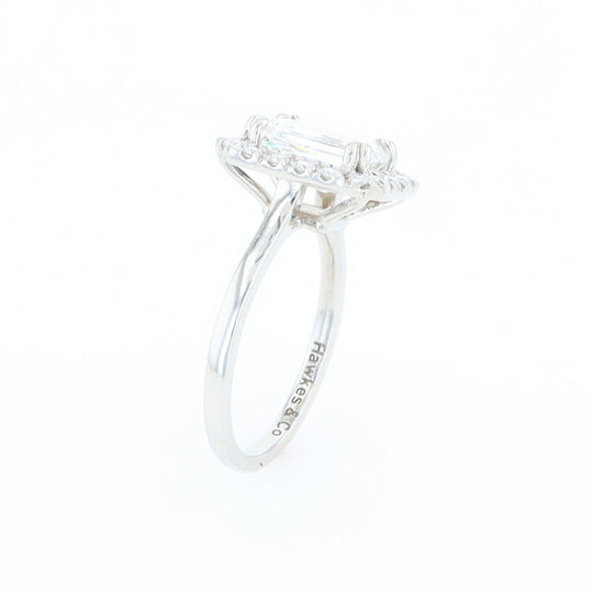 Emerald Cut Diamond Engagement Ring