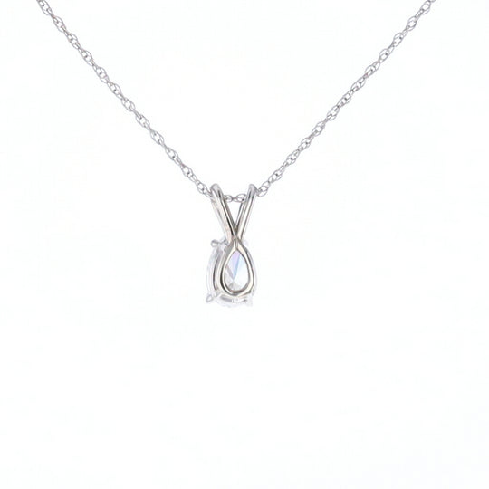 Pear Diamond Solitaire Pendant