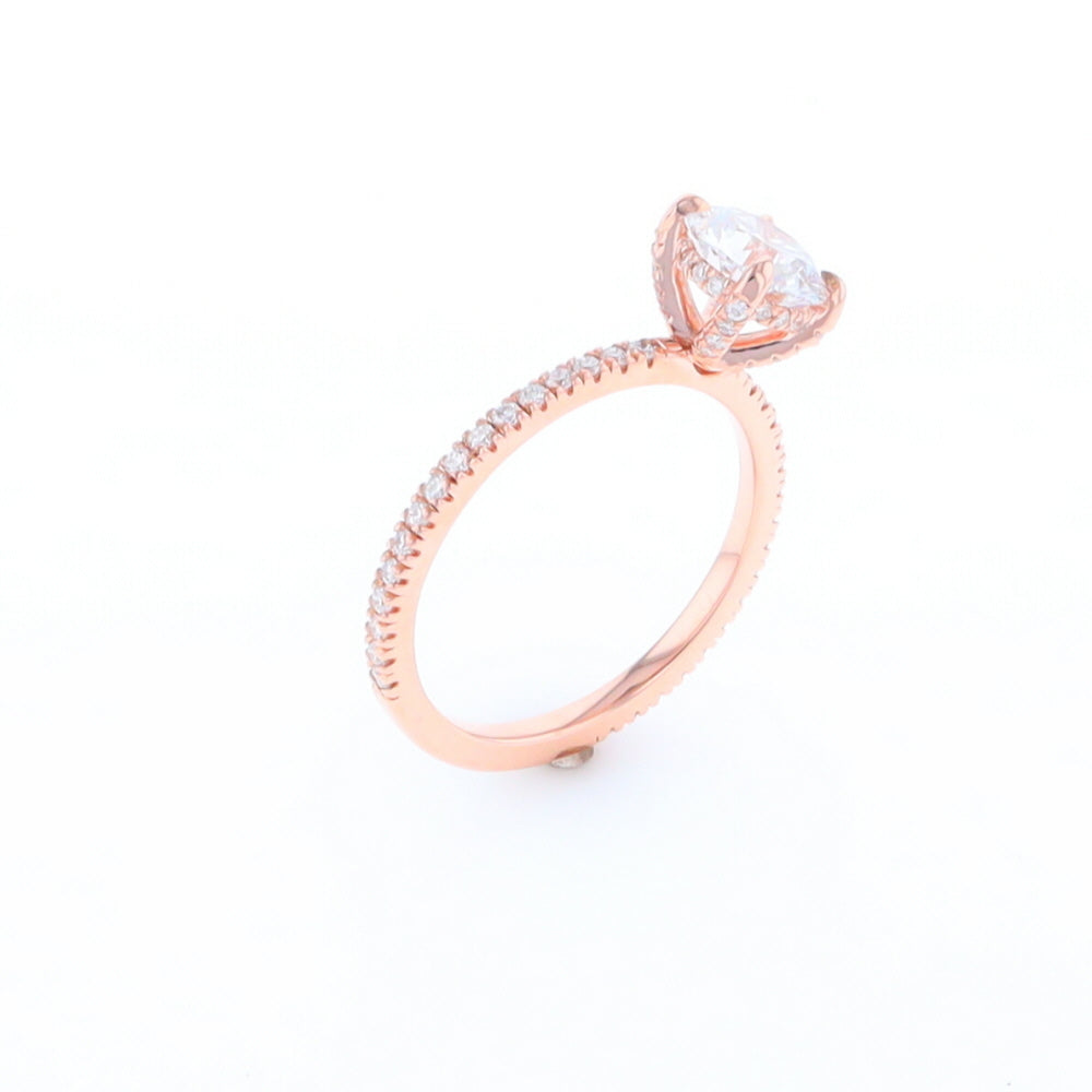 Rose Gold Lab Grown Diamond Engagement Ring