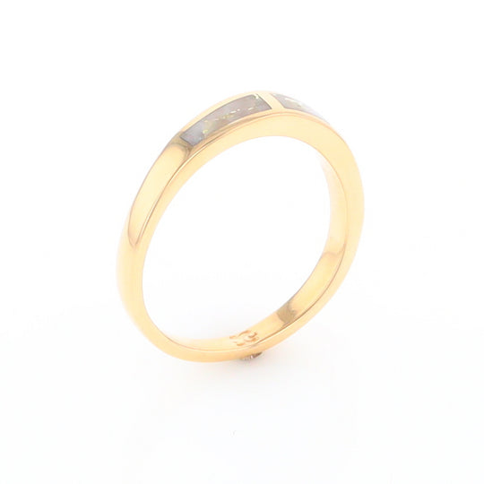 3 Section Gold Quartz Ring Lady’s Anniversary Band G2