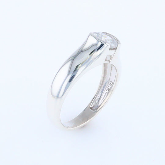 Cubic Zirconia Solitaire Ring