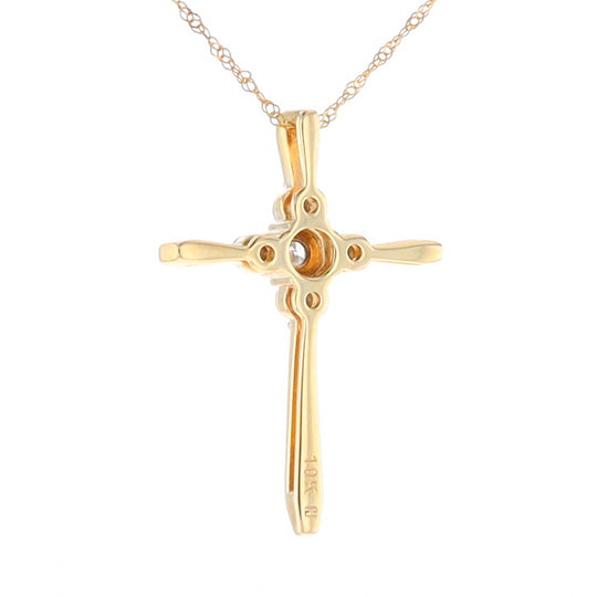 Illusion Cluster Cross Necklace