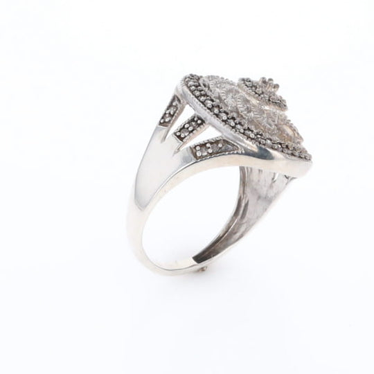 Open Work Filigree Design Ring