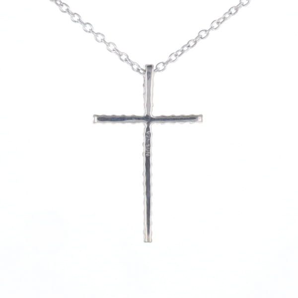 Thin Diamond Cross Necklace