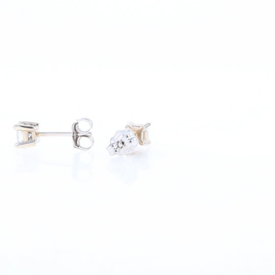 0.43ctw Princess Cut Diamond Stud Earrings