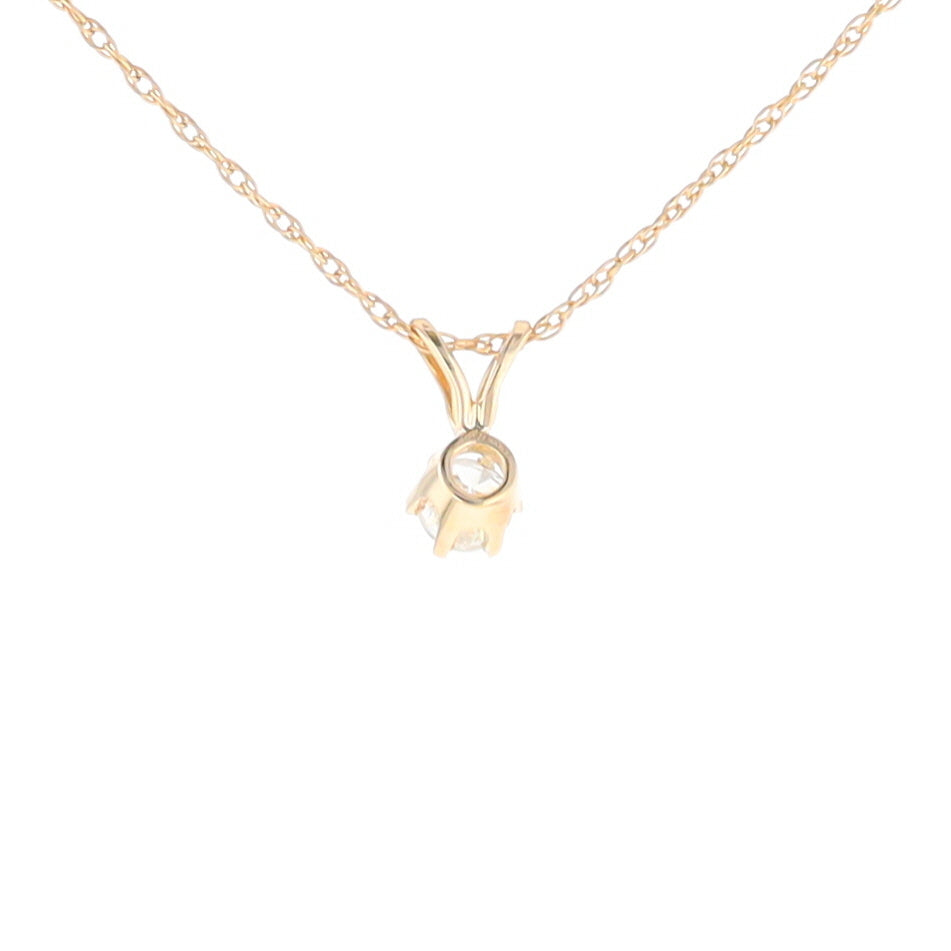 Solitaire Diamond Pendant