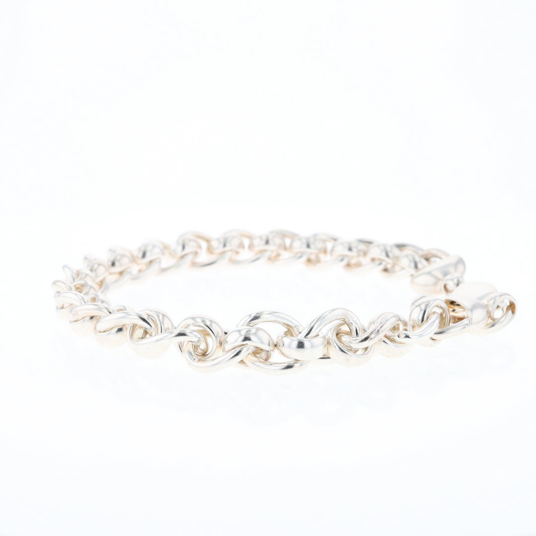 Sterling Silver Round Link Bracelet