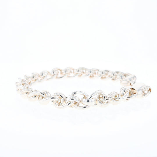 Sterling Silver Round Link Bracelet