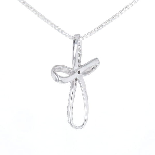 Open Loop Cross Necklace