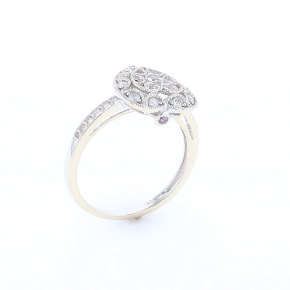 Open Heart Filigree Ring
