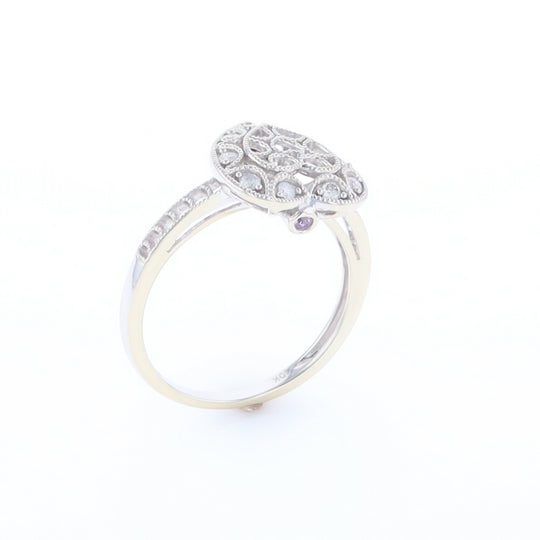 Open Heart Filigree Ring