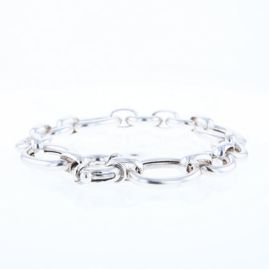 Sterling Silver Open Cable Link Bracelet