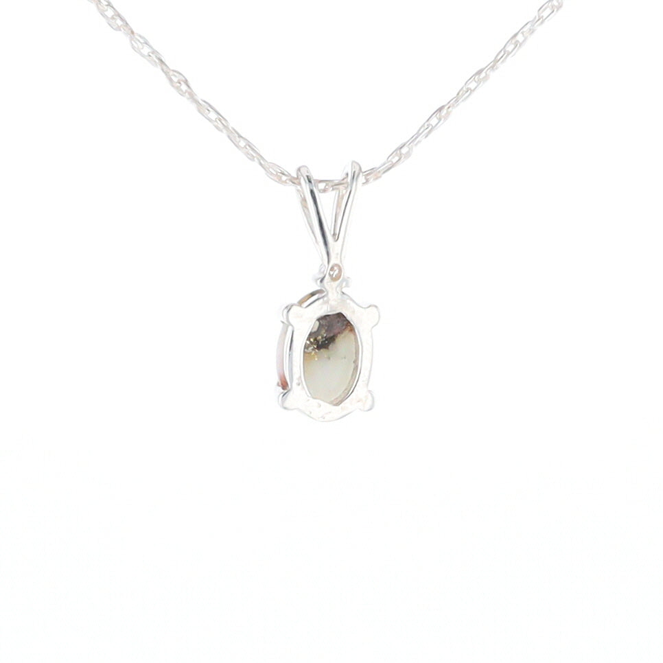 Gold Quartz Cabochon Necklace