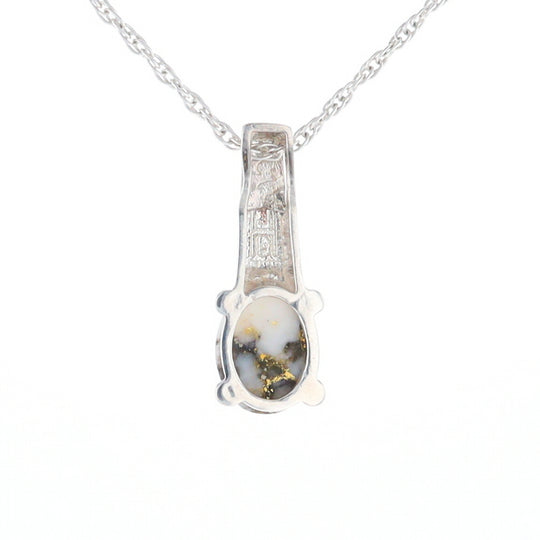 Gold Quartz Cabochon Pendant