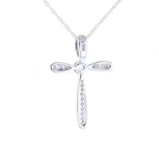Tanzanite Cross Necklace