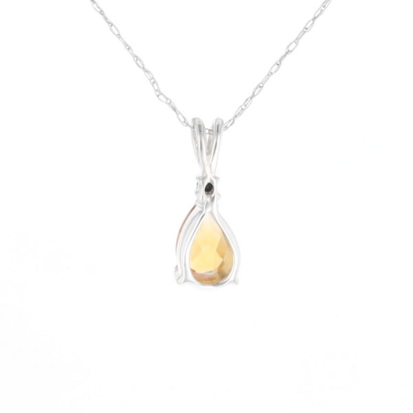 Citrine Pear Pendant