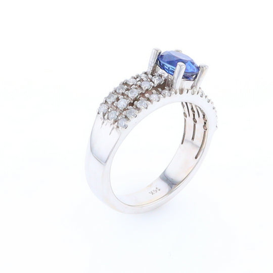 Sapphire Triple Band Ring