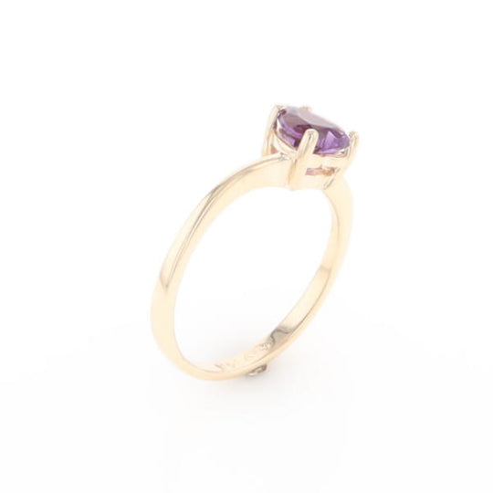 Heart Amethyst Ring