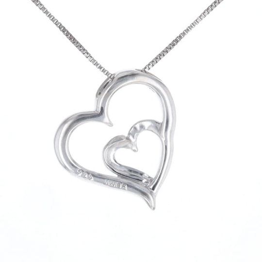 Double Heart Diamond Necklace