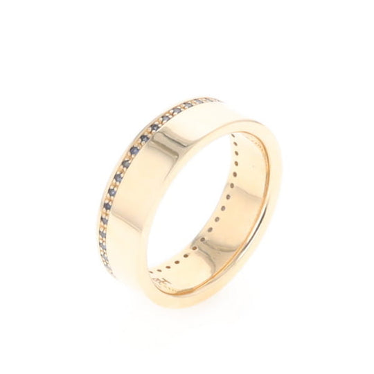 Men's Blue Sapphire Wedding Band Contemporary Design
