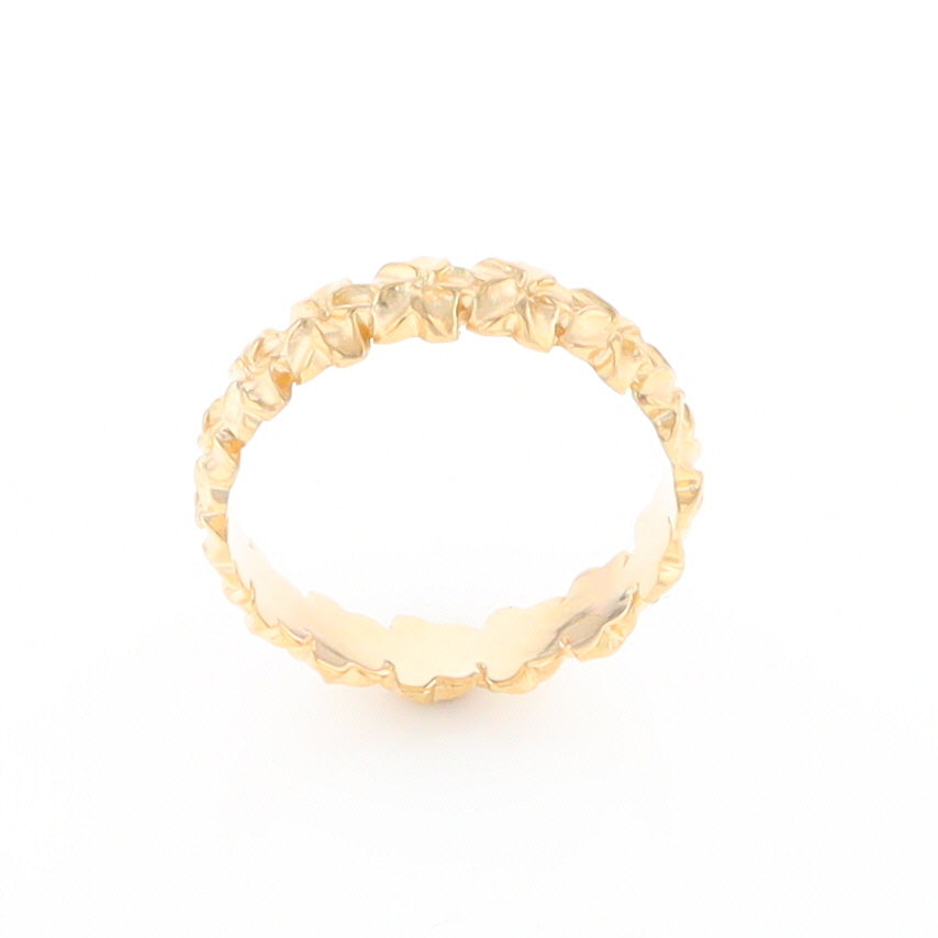 Gold Flower Eternity Ring