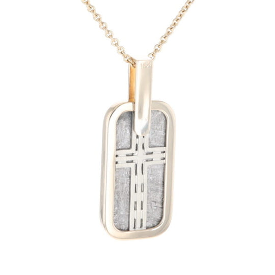 Meteorite Reversible Dog Tag Pendant