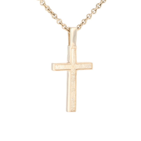Three Section Gold Quartz Cross - G2