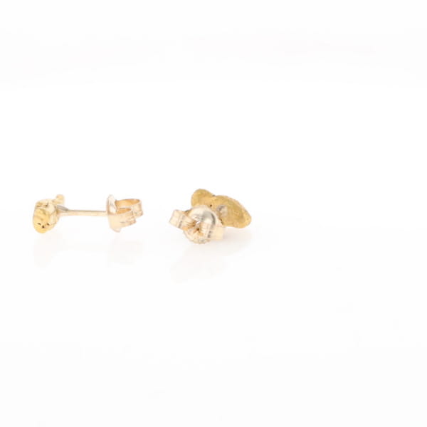 Natural Gold Nugget Stud Earrings