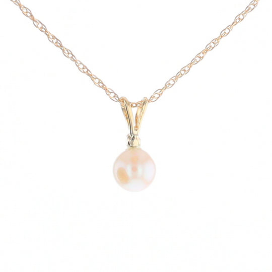 Pearl Pendant with Diamond Accent