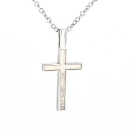 Sugilite 3 Section Inlaid Cross Pendant