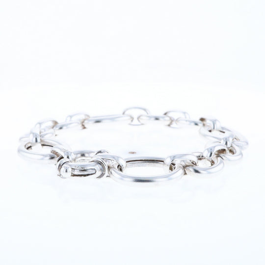 Sterling Silver Open Cable Link Bracelet