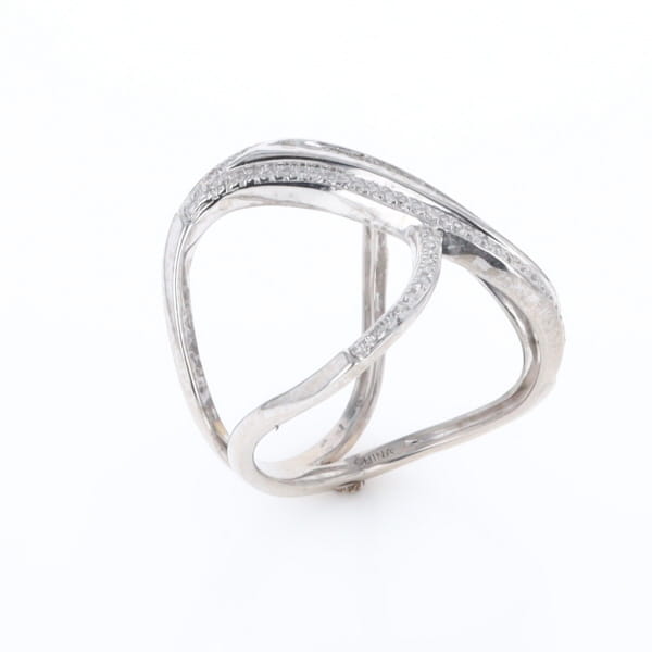 Dramatic Bypass Diamond Ring