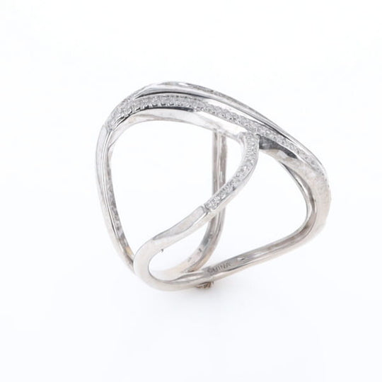 Dramatic Bypass Diamond Ring
