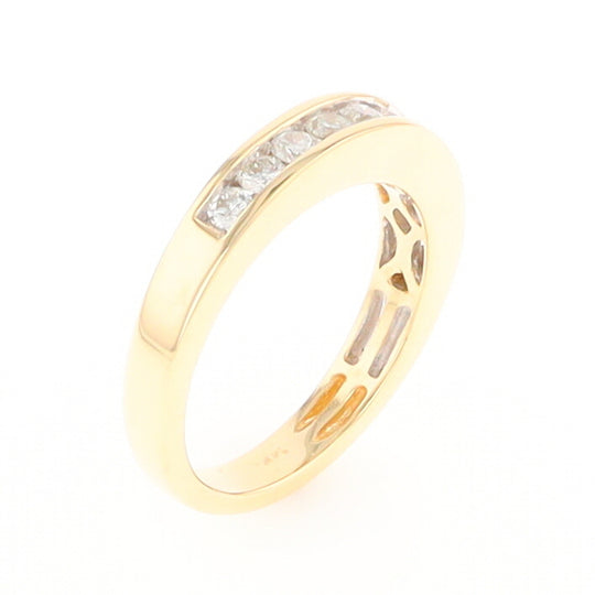 Channel Set Diamond Wedding Band in 14K Gold