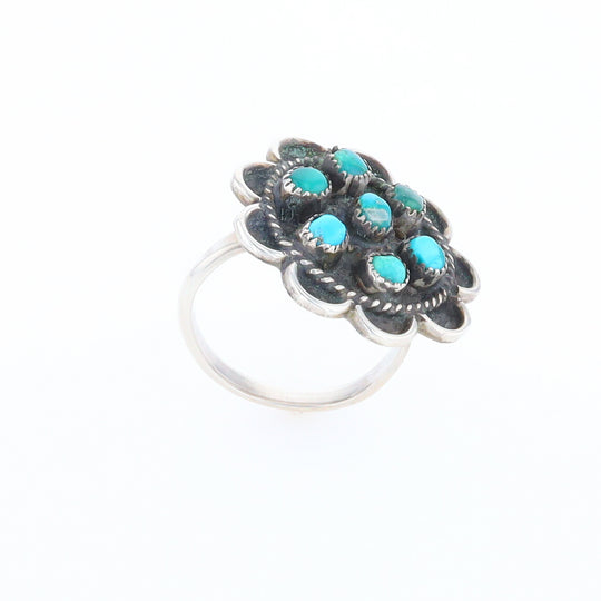 Turquoise Flower Ring