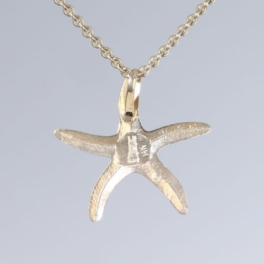 Opal Pendant Inlaid Realistic Star Fish Sea Life Design