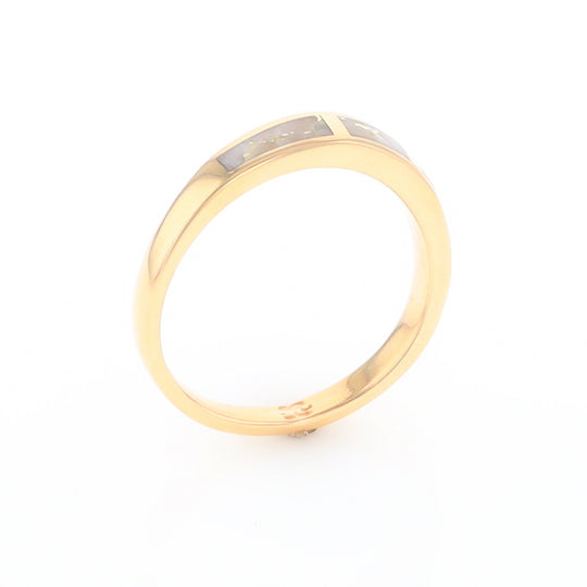 3 Section Gold Quartz Ring Lady’s Anniversary Band G2