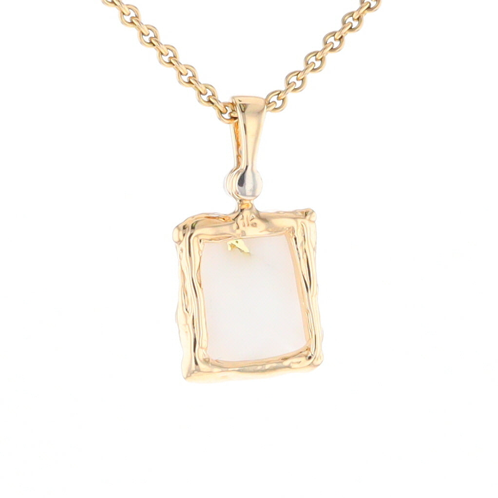 Gold Quartz Freeform Pendant (G2)