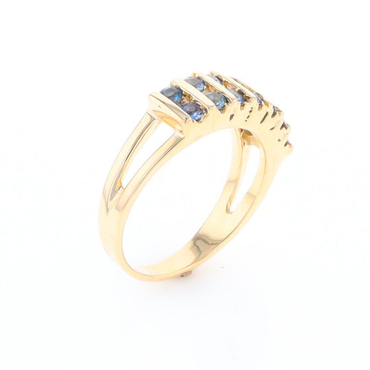 Channel Set Sapphire Ring