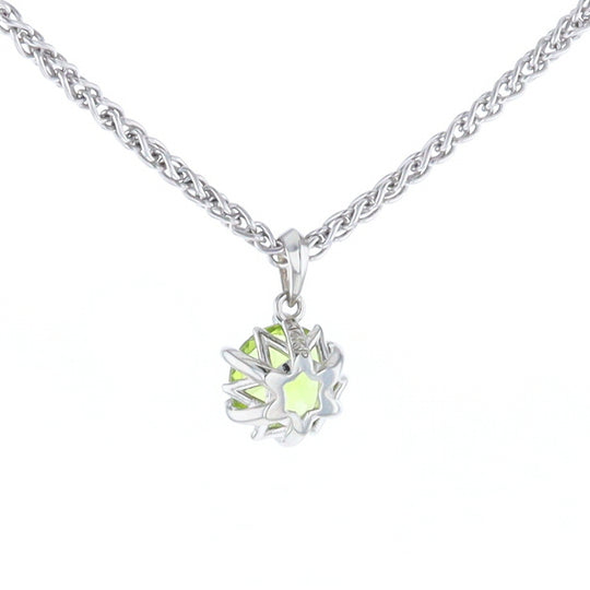 Solitaire Peridot Tulip Pendant