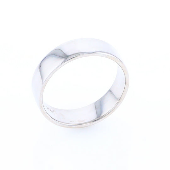 White Gold Wedding Band