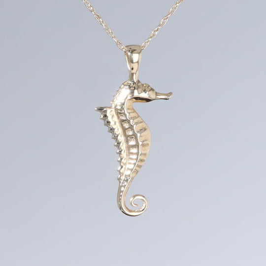 Opal Pendant Inlaid Realistic Sea Horse Design
