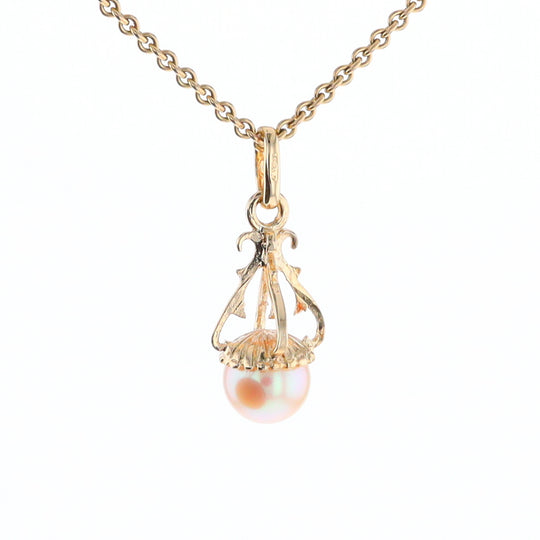 Swirl Chandelier Pearl Pendant