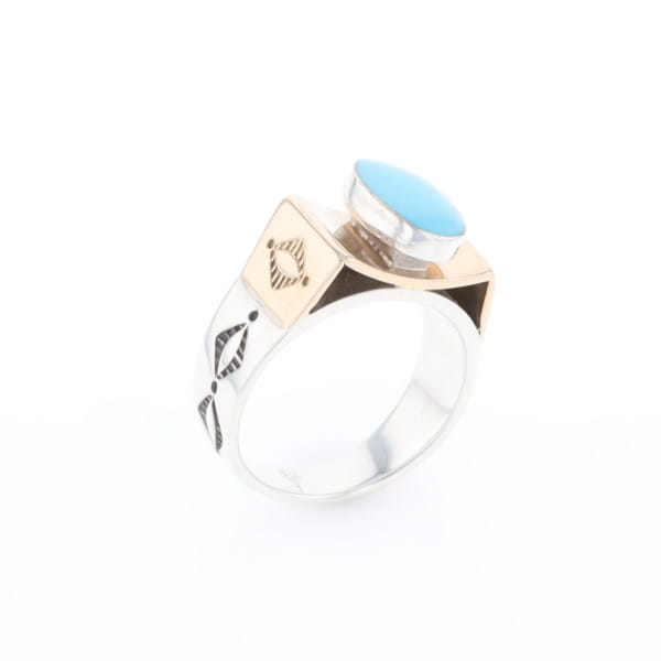 Bezel Set Turquoise Ring