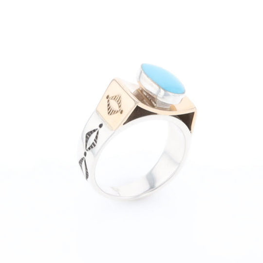 Bezel Set Turquoise Ring